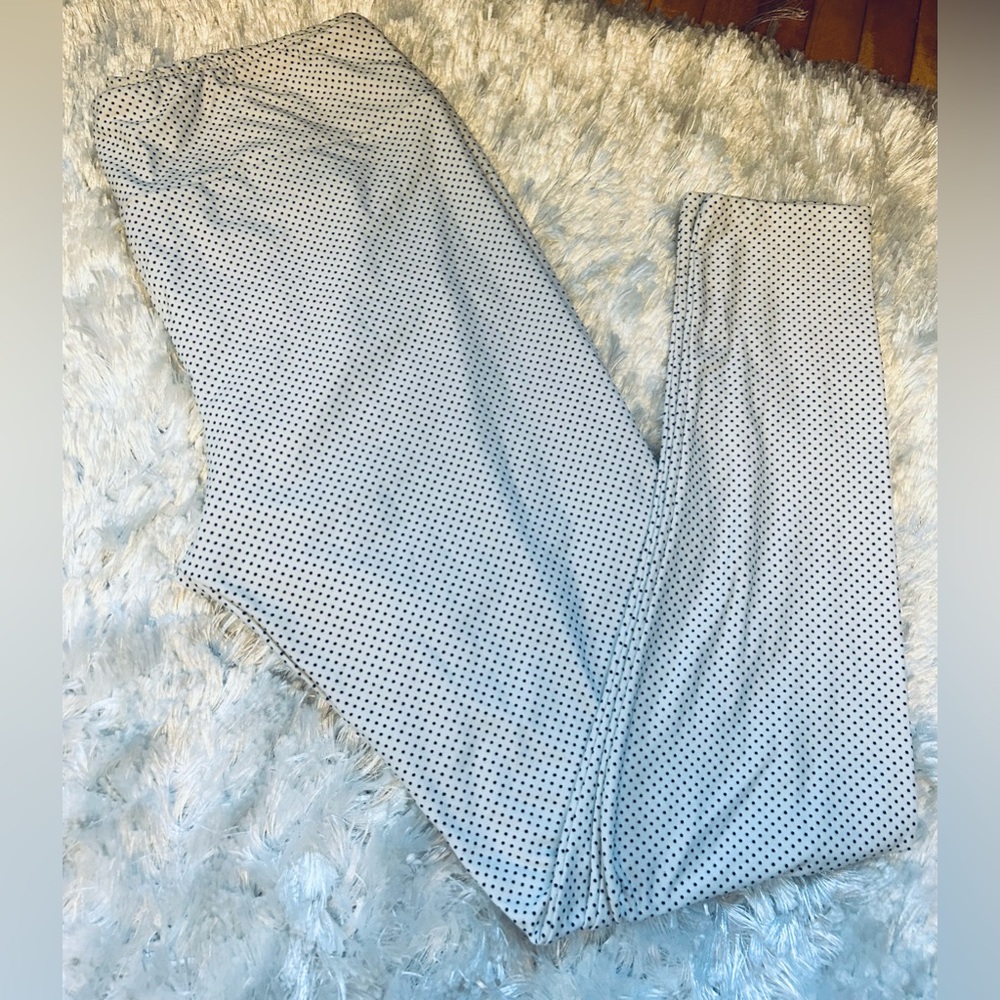 Beautiful pair of LuLaRoe leggings!  White with black polkadots.  TC